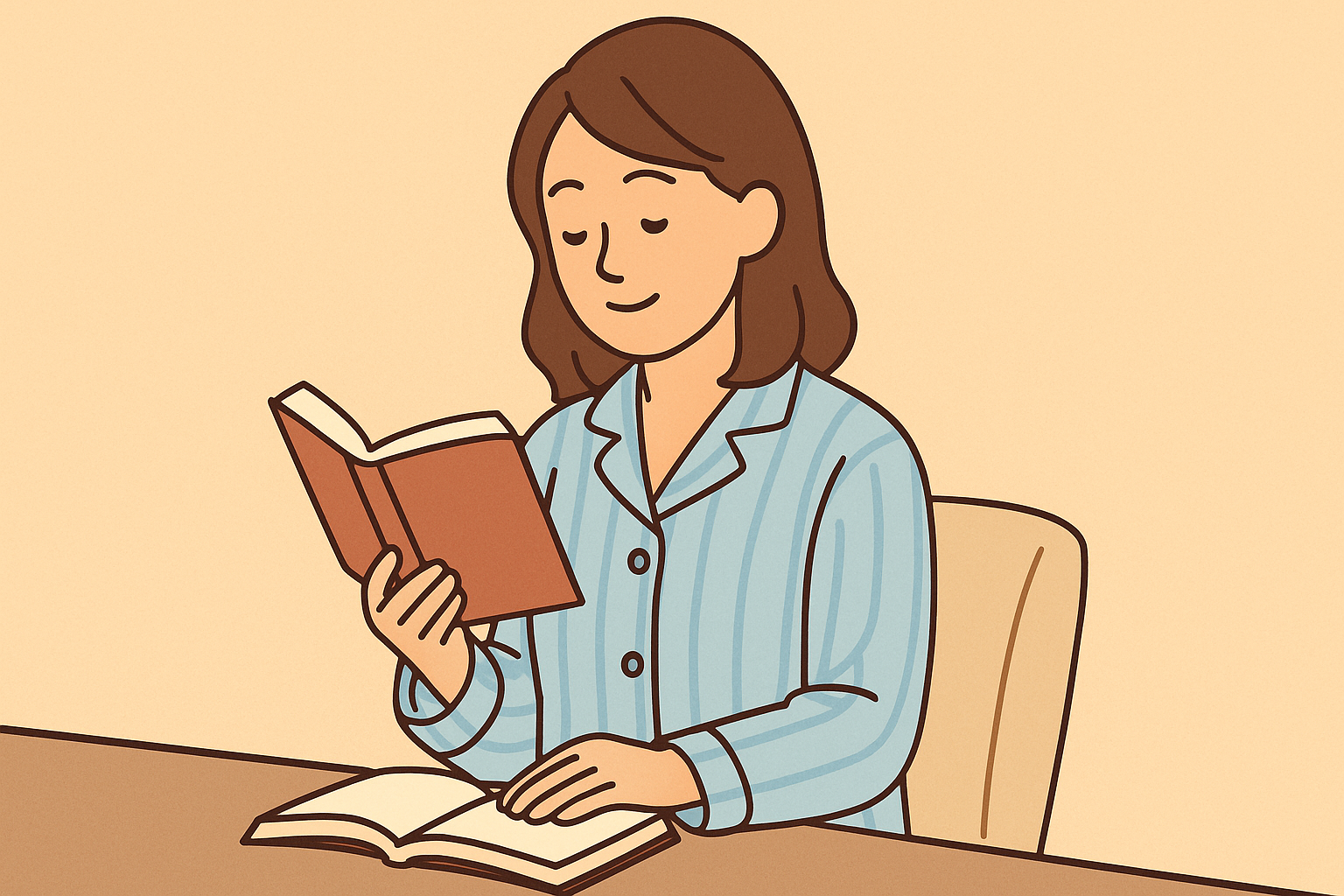 本を読んでいる人