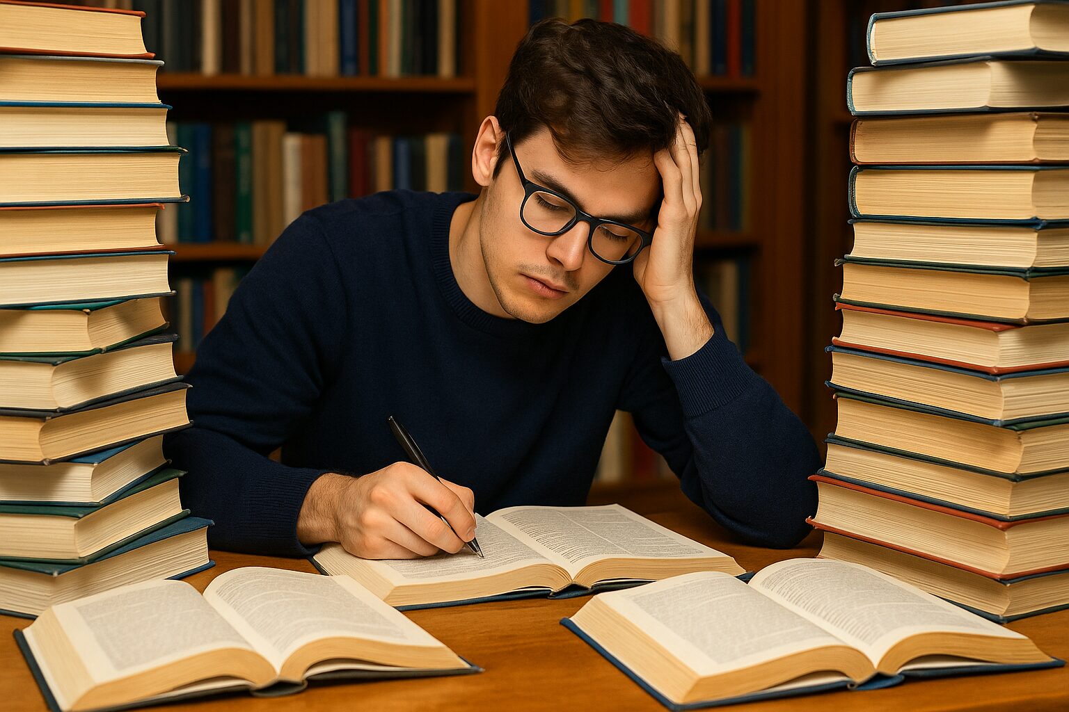 勉強をしている画像